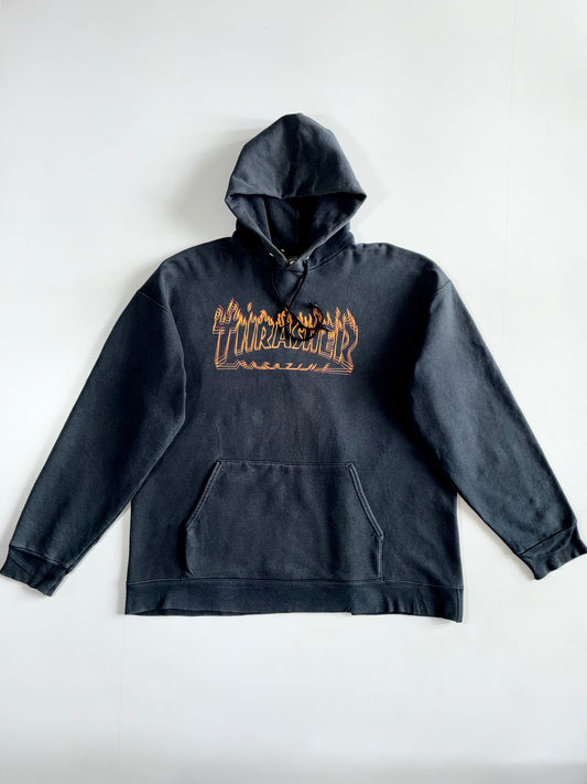 Thrasher Magazine | Black Flame Logo Hoodie (Xl)