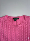 Lauren Ralph Lauren Cable Knit Sweater – Pink (XL)