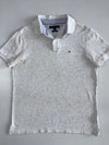 Tommy Hilfiger Vintage Grey Marl Custom Fit Polo T-Shirt (M)