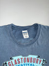 Glastonbury Festival 2013 Official Lineup Faded Blue Gildan Softstyle Tee (XL)