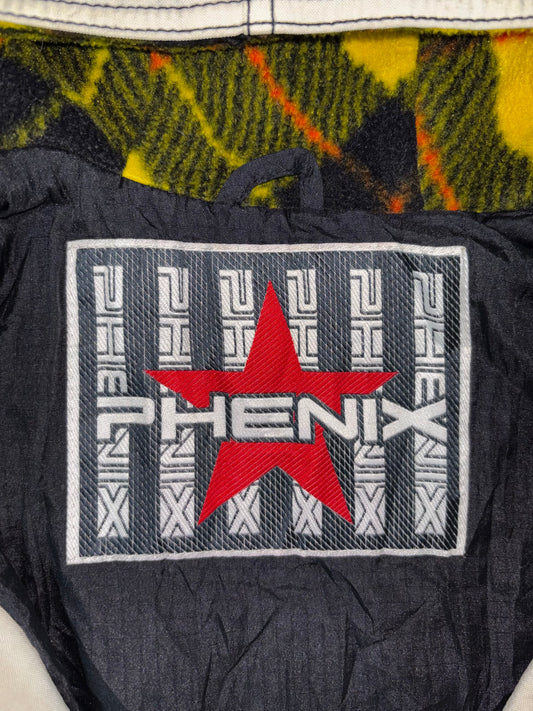 Phenix Vintage Cream Hooded Track Jacket w/ Plaid Fleece Lining – PH Taped Sleeves (2XL)