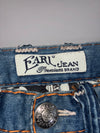 Earl Jean Distressed Straight Leg Jeans (W:32) (L:43)