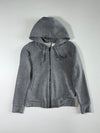 Calvin Klein Jeans | Grey Sherpa Lined Zip-Up Hoodie – CK Logo | (XS)