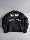 Ventiuno | Black Racing Patch Moto Jacket (Paded) (M)
