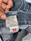 Vintage True Religion Big Stitch Black Wash Jeans (W:36) (L:43)