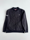 Kappa Italia Black Quilted Half-Zip Sweatshirt (L)