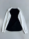 Champion Raglan Long Sleeve Tee – Black/White (M)