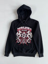 Y2K Dragon Graphic Black Hoodie (M)