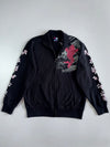 Japanese Koi Fish & Sakura Full-Zip Bomber Sweatshirt (M)