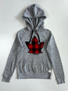 Roots Canada Buffalo Plaid Maple Leaf Pullover Hoodie (XS)