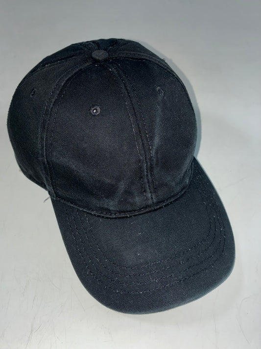 Kiabi Classic Plain Black Cotton Cap (Adjustable)