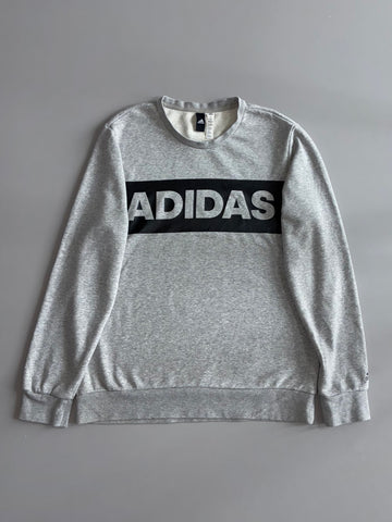 Adidas | Grey Logo Sweatshirt (L/XL)