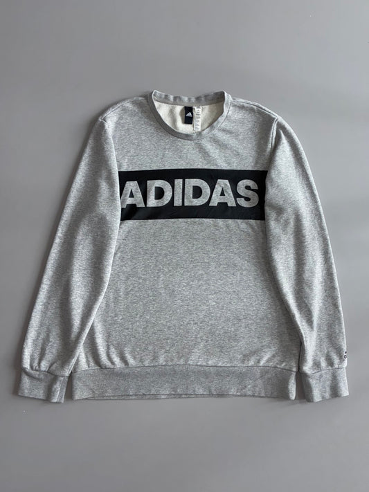 Adidas | Grey Logo Sweatshirt (L/XL)