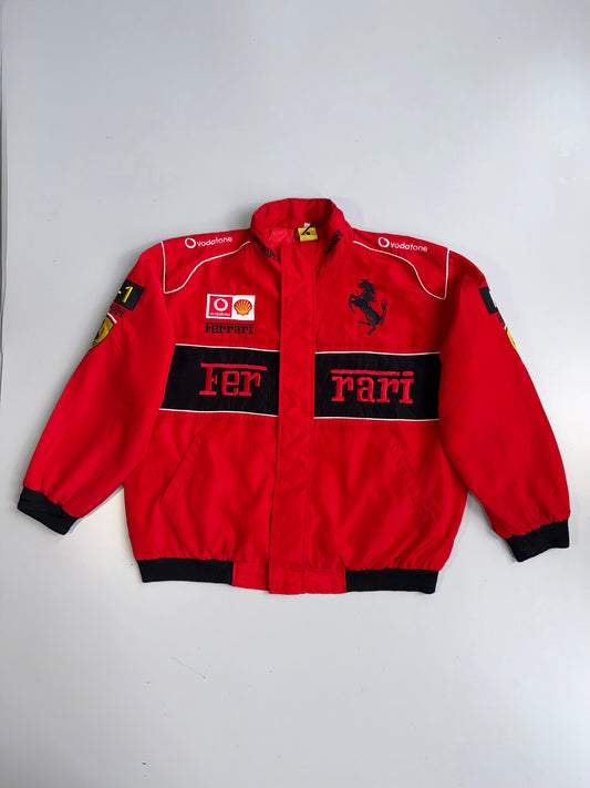 !                 Vintage Ferrari Embroidered Formula 1 Racing Jacket | Motorsport Core (VERY RARE) (XL)