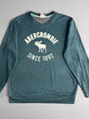 Abercrombie & Fitch Moose Logo Crewneck Sweatshirt (L)