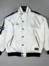 Vintage 90s Kappa White & Black Bomber Jacket (2XL)