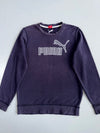 Puma Crewneck Sweatshirt | Navy Purple | Embroidered Logo (M)