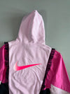 Nike Pink Colorblock Windbreaker Hoodie (M)