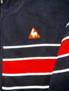 Le Coq Sportif Golf Collection Black Track Jacket Red Stripe Full Zip Size (M)