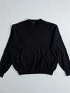 BOSS Hugo Boss Black Wool V-Neck Sweater (S)