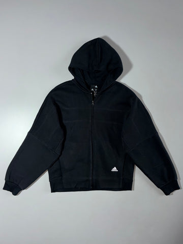 Adidas “Three Stripes” Back Print Hoodie Womens (M)