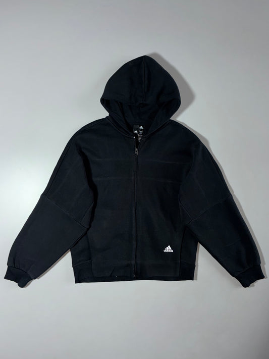Adidas “Three Stripes” Back Print Hoodie Womens (M)