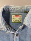Vintage Levi's Men's Sports Light Wash Denim Shirt (2XL)