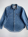 Levi’s Strauss Western Denim Shirt Pearl Snap Buttons, Dual Chest Pockets, (XL/2XL)