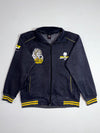 Oniarri Japanese "Jizobosatsu" Embroidered Fleece Track Jacket (M)