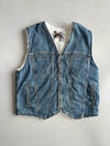 Vintage Levi’s Authentic Sherpa-Lined Denim Vest RARE (M/L)