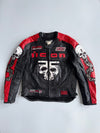 Icon “Skull Jacket” Genuine Leather Motorcycle Jacket Back Padded (M)