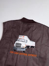 Red Kap | Vintage Made in USA Brown Quilted Work Vest "Bill" Embroidered (2XL)