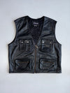 ZSuper Premium Original Pure Leather Utility Vest (L/XL)