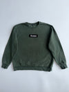 Guess | Olive Box Logo Crewneck | (XL)
