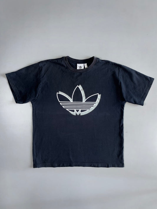 Adidas Originals Vintage Black Shadow Trefoil T-Shirt (XL)