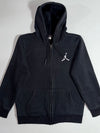 Jordan Black Jumpman Full-Zip Hoodie – Fleece Lined (S)