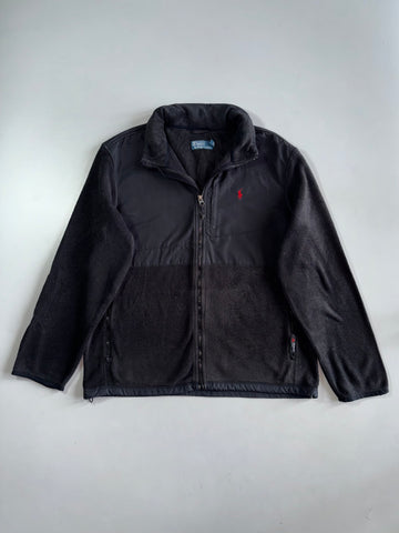 Polo Ralph Lauren Premium Fleece Jacket With Hidden Collar Cap (L/XL)