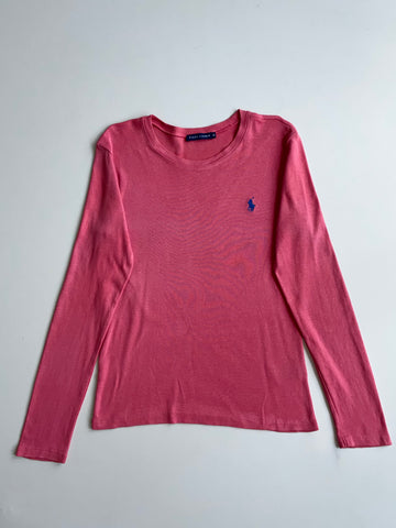 Ralph Lauren Coral Pink Long Sleeve Tee – Blue Pony woman’s (S)