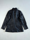 Vintage Aviatrix Black Leather Asymmetric Zip Women’s (M)