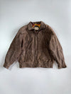 Vintage Premium Original Leather Jacket (Print Inside)(S/M)