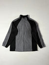 Vintage Engelbert Strauss Grey Black Fleece Zip-Up Jacket (XS)
