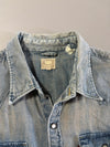 Levi's Light Wash Western Denim Snap Shirt | (M)