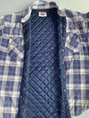 Dickies Quilted Lined Flannel Shirt Jacket Blue Plaid  Heavy  (2XL/3Xl)