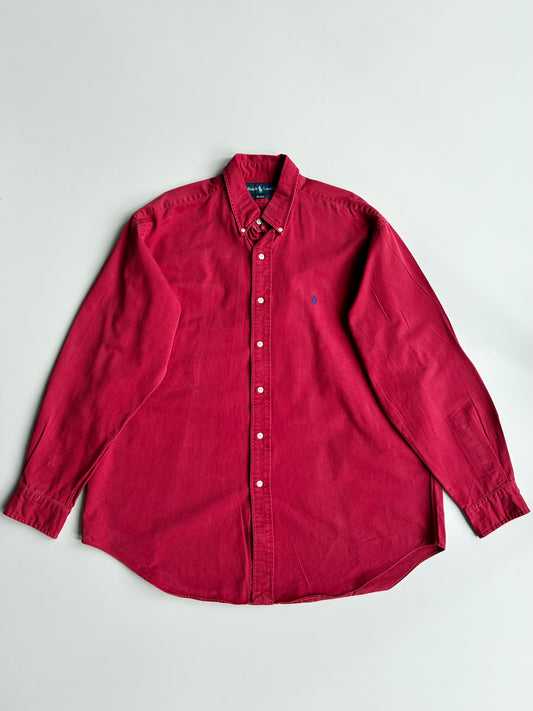 Polo Ralph Lauren “Blake” Maroon Button-Down Shirt (2Xl/3Xl)