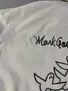 Scape x Mark Gonzales White Hooded Snowboard Jacket (L)