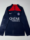 Nike PSG Paris Saint-Germain Quarter-Zip Training Top – Navy & Red (XS)