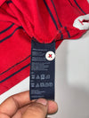 Tommy Hilfiger Red Striped Rugby Polo (L)