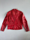 Jofama AB Swedish Design Red Pure Leather Biker Jacket (L)