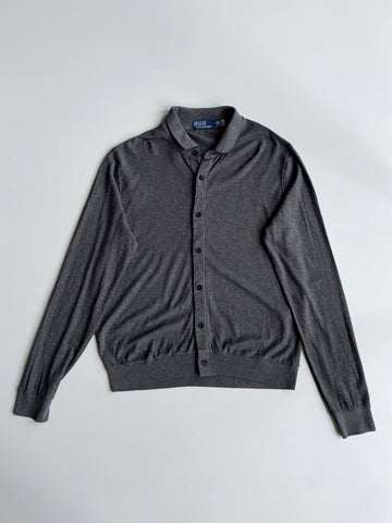 Polo by Ralph Lauren Knit Cardigan Polo Grey (Xl)