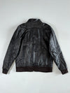 Edwin Vintage Black Faux Leather Multi-Zip Biker Jacket (S)